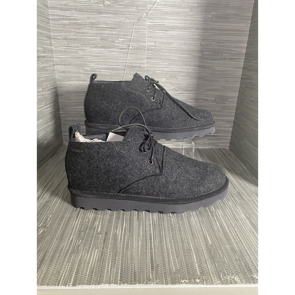 Bearpaw Spencer Men Fur Lined Winter Chukka Boots Size‎ US 11 Gray Wool
